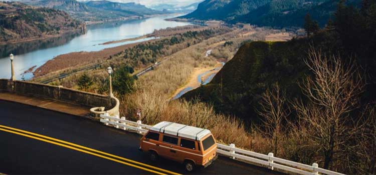 car on a road